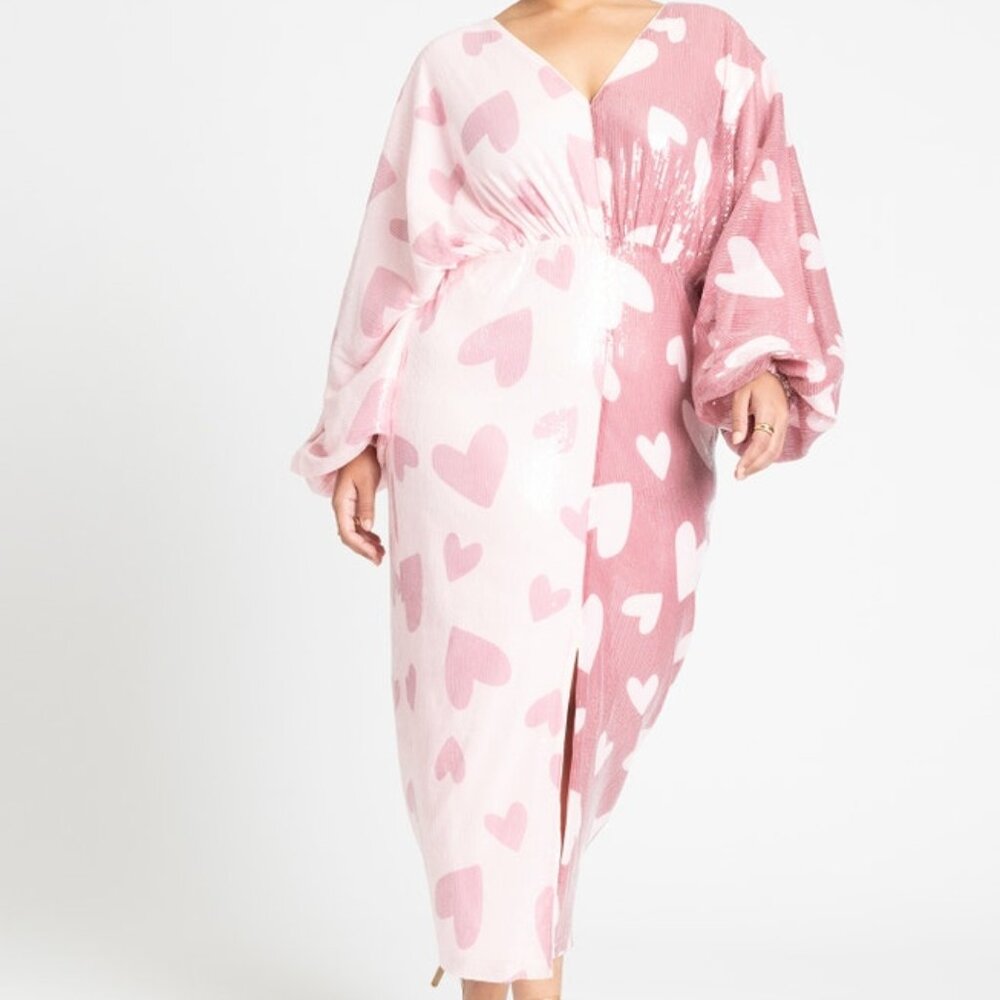 Split Pattern Heart Dress - image 1